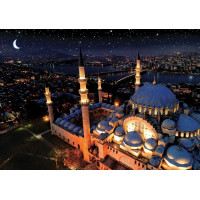 ART PUZZLE Svítící puzzle Modrá mešita 1000 dílků