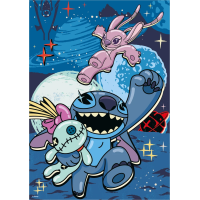 DINO Svítící puzzle Stitch XL 100 dílků