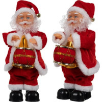Vánoční dekorační figurka 30 cm Santa Claus - hrající
