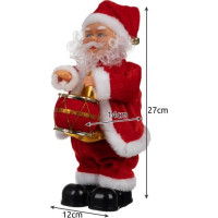 Vánoční dekorační figurka 30 cm Santa Claus - hrající