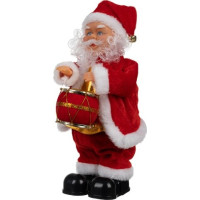 Vánoční dekorační figurka 30 cm Santa Claus - hrající