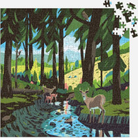 Galison Puzzle Lesní krajina 500 dílků