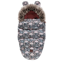 Fusak do kočárku TEDDY PRO - tajemná zahrada - černý