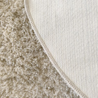 Moderní koberec SHAGGY CAMIL kulatý - ecru