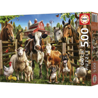 EDUCA Puzzle Kamarádi ze statku 500 dílků