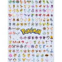 RAVENSBURGER Puzzle Pokémon: Prvních 151 pokémonů 500 dílků