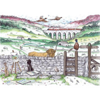 RAVENSBURGER Puzzle Život v Yorkshiru 1000 dílků