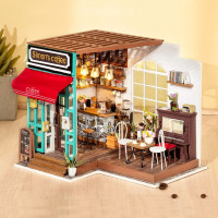 ROBOTIME Rolife DIY 3D dřevěné puzzle Kavárna 203 dílků