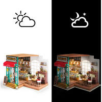 ROBOTIME Rolife DIY 3D dřevěné puzzle Kavárna 203 dílků
