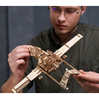 UGEARS 3D puzzle Bojový dron Bayraktar TB2 125 dílků