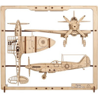 UGEARS 3D puzzle Fighter Aircraft 2,5D 47 dílků