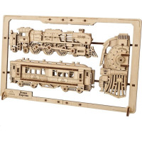 UGEARS 3D puzzle Parní Express 2,5D 79 dílků