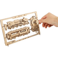 UGEARS 3D puzzle Parní Express 2,5D 79 dílků