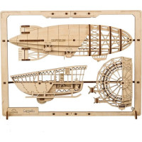 UGEARS 3D puzzle Zeppelin 2,5D 49 dílků