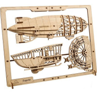 UGEARS 3D puzzle Zeppelin 2,5D 49 dílků
