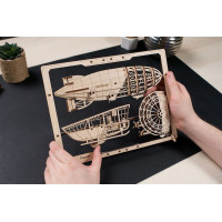 UGEARS 3D puzzle Zeppelin 2,5D 49 dílků