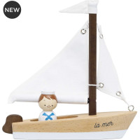 Le Toy Van Dřevěná plachetnice s kapitánem