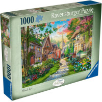 RAVENSBURGER Puzzle Procházka venkovskou uličkou 1000 dílků