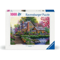 RAVENSBURGER Puzzle Romantická chata 1000 dílků