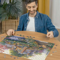 RAVENSBURGER Puzzle Romantická chata 1000 dílků