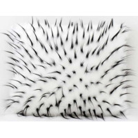 Povlak na polštář FLUFFY 40x50 cm - bílý/šedý