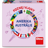 Dino Cestovní hra Poznej vlajky - Amerika a Austrálie