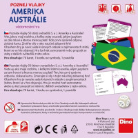 Dino Cestovní hra Poznej vlajky - Amerika a Austrálie