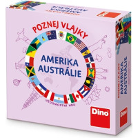 Dino Cestovní hra Poznej vlajky - Amerika a Austrálie