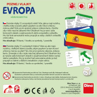 Dino Cestovní hra Poznej vlajky - Evropa