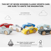 Le Toy Van Set dřevěných sportovních autíček