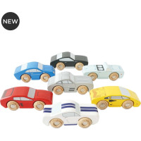 Le Toy Van Set dřevěných sportovních autíček