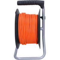 Solight prodlužovací přívod na bubnu, 4 zásuvky, 25m, oranžový kabel, 3x 1,5mm2