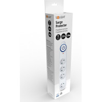 Solight přepěťová ochrana, 150J, 4 zásuvky, 1,5m, bílá