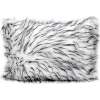Povlak na polštář FLUFFY 40x50 cm - bílý/šedý