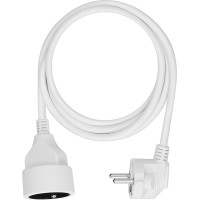 Solight prodlužovací přívod - spojka, 1 zásuvka, 1,5m, 3 x 1mm2, bílá
