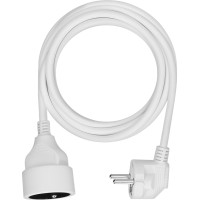 Solight prodlužovací přívod - spojka, 1 zásuvka, 3m, 3 x 1mm2, bílá