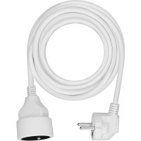Solight prodlužovací přívod - spojka, 1 zásuvka, 5m, 3 x 1mm2, bílá