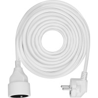 Solight prodlužovací přívod - spojka, 1 zásuvka, 10m, 3 x 1,5mm2, bílá