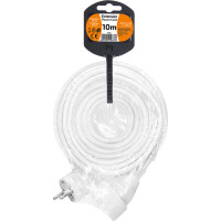 Solight prodlužovací přívod - spojka, 1 zásuvka, 10m, 3 x 1,5mm2, bílá