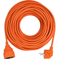Solight prodlužovací přívod - spojka, 1 zásuvka, 30 m, 3 x 1,5mm2, oranžová