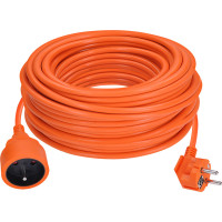 Solight prodlužovací přívod - spojka, 1 zásuvka, 30 m, 3 x 1,5mm2, oranžová