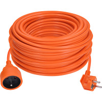Solight prodlužovací přívod - spojka, 1 zásuvka, 40 m, 3 x 1,5mm2, oranžová