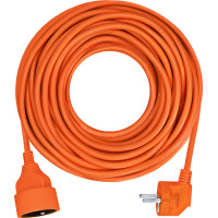 Solight prodlužovací přívod - spojka, 1 zásuvka, 7m, 3 x 1mm2, oranžová