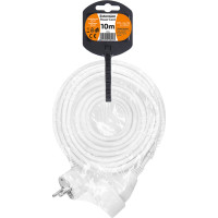 Solight prodlužovací přívod - spojka, 1 zásuvka, 10m, 3 x 1mm2, bílá