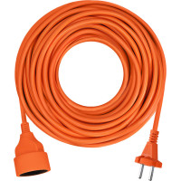Solight 1z pohyblivý přívod - spojka, 10m, 2 x 1,5mm2, oranžová