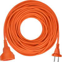 Solight 1z pohyblivý přívod - spojka, 20m, 2 x 1,5mm2, oranžová