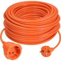 Solight 1z pohyblivý přívod - spojka, 25m, 2 x 1,5mm2, oranžová