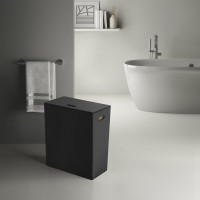 Gedy LUXURY koš na prádlo 49, 5x61, 8x29cm, černá 103714