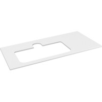Sapho BRAHEA deska rockstone s otvorem 96, 6x51, 5cm, levá, bílá mat BT097-0101-L
