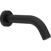 Sapho Nástěnná výtoková hubice, kulatá, 174mm, černá mat BO512